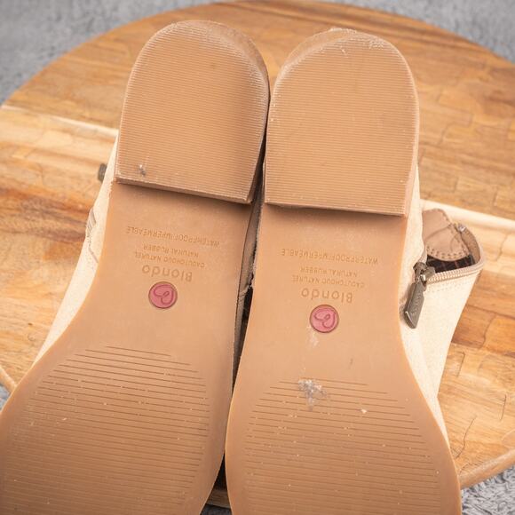 Blondo Boots Womens‎ 8.5 M Ankle Bootie Waterproof Brown Suede Leather B6269295 - Picture 9 of 9